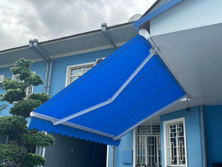 Автоматический навес, маркизы с пультом, avtomatik markizalar