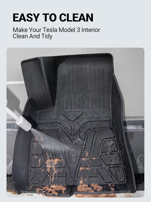 Комплект 6 части TPE стелки за Tesla Model 3 2021-2023, BASENOR
