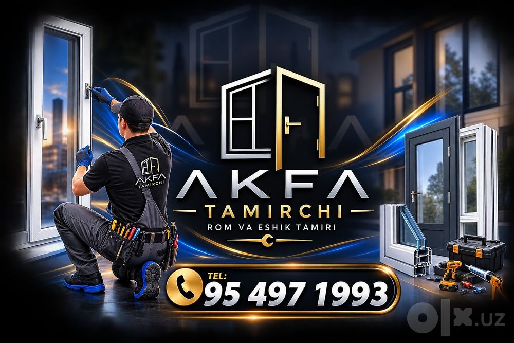 Akfa eshik va rom ta'miri
