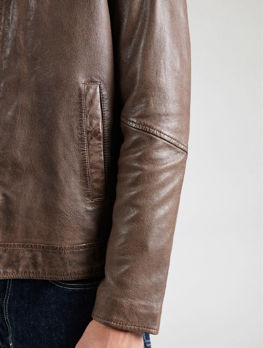 Freaky Nation Leather Jacket ОРИГИНАЛНО мъжко яке/естествена кожа  L-M