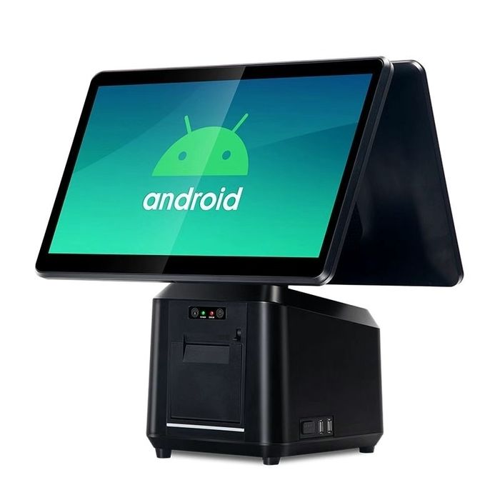 POS Сенсорные моноблоки с двумя дисплеями Windows Android для магазина