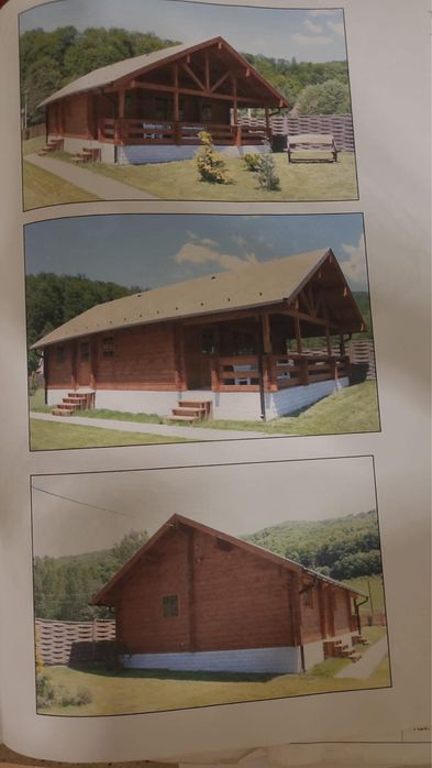 Casa din lemn de locuit 62 mp + terasa 19 mp - 2 dormitoare