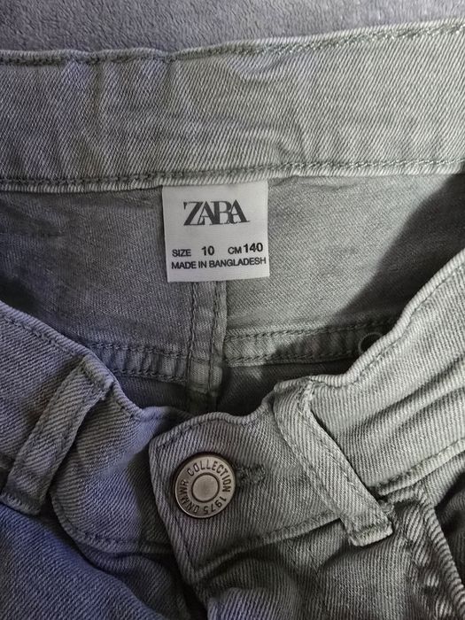 Къси дънкови панталнки Zara и тениска 134/140см