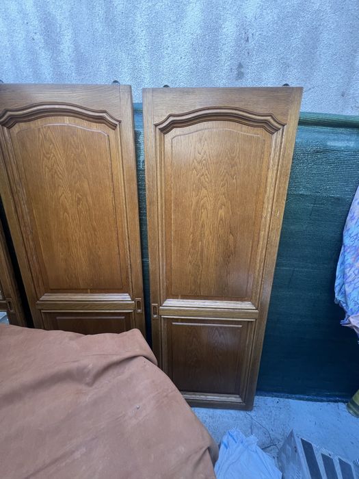 dulap stejar masiv cu oglinzi de cristal si 4 usi