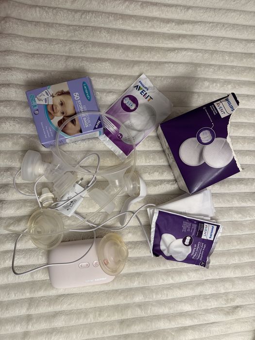 Pompă de sân electrică Philips Avent + pompă manuală – accesorii cadou