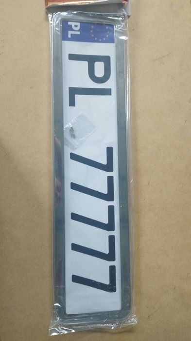 Suport numar inmatriculare auto cu rama din inox