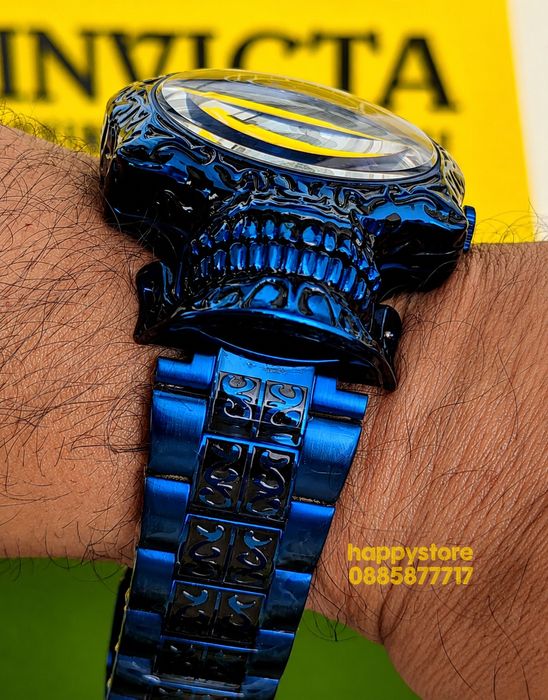 INVICTA Skull blue automatic 51 mm, Инвикта нов ръчен часовник