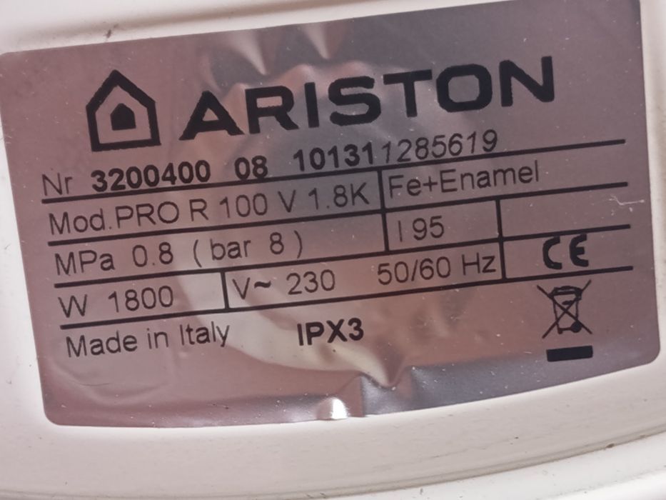 Boiler electric Ariston Pro R 100V-100L Nou,nefolosit