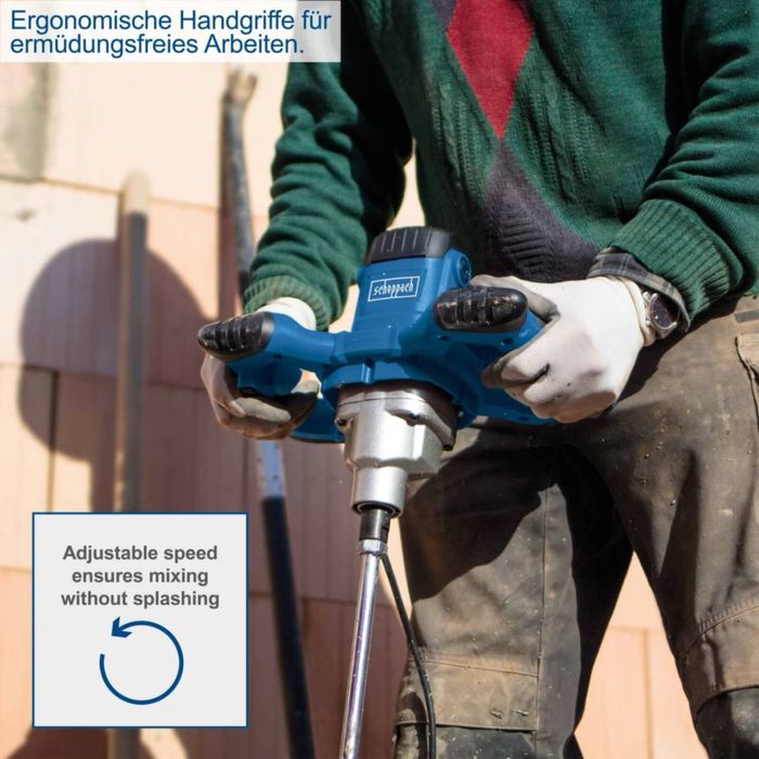 Миксер за строителни разтвори / Бъркалка Scheppach PM1400- чисто нов