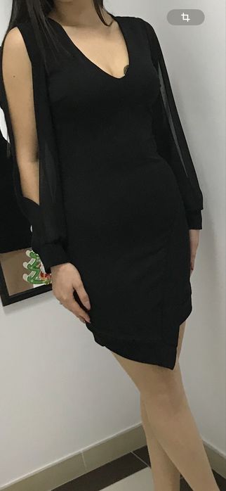 Rochie neagra scurta de ocazie