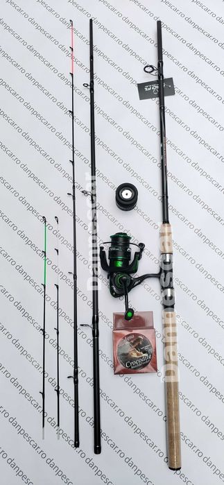 SET FEEDER PRO FL Lanseta FALCONS 3m 180gr cu Mulineta SP4000 SI FIR