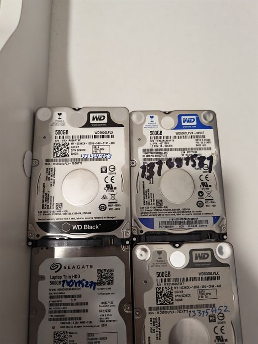 Vand HDD-uri de laptop de 500 GB ieftin si cu viata 100%