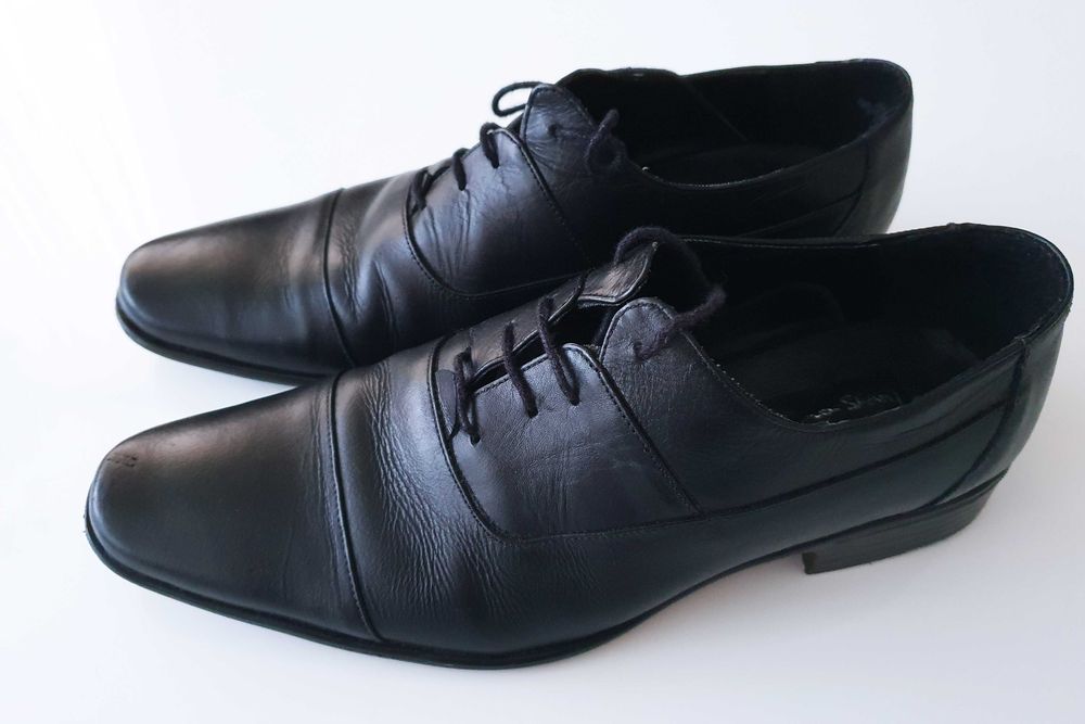 Pantofi ocazie piele neagra - Cristiano Shoes