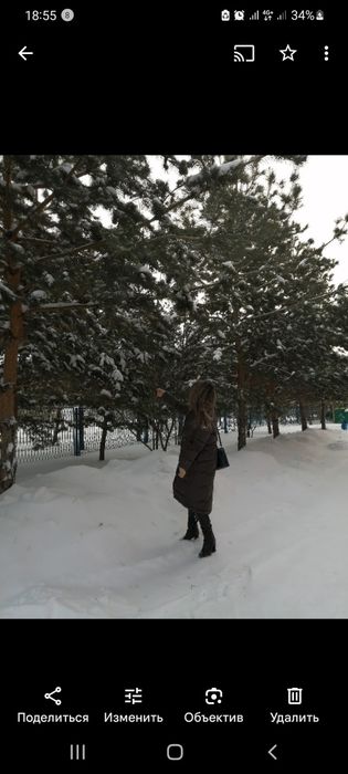 Женский италянский пуховик