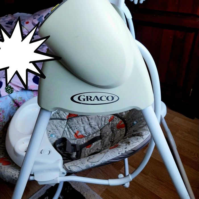 Leagan GRACO ,ca nou, cu conectare la priză