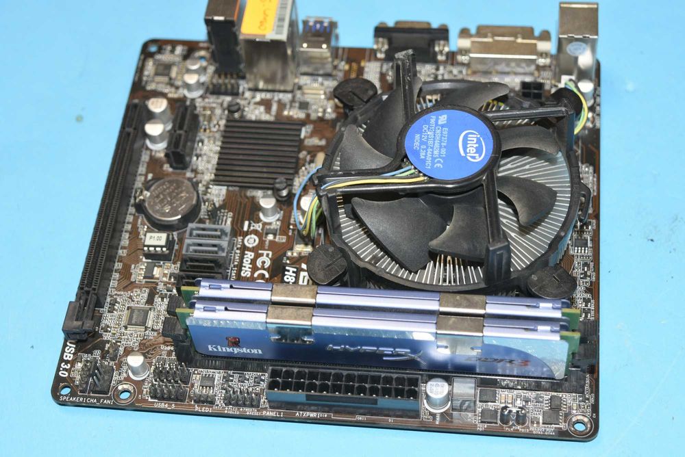 Дънна платка 1150 Asrock H81M-DG4 + I5 4460 + RAM + Cooler