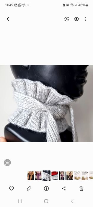 Трендовый Шарф с рюшами