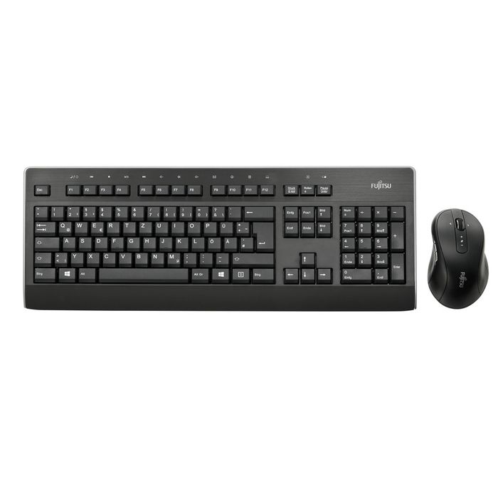 Комплект клавиатура и мишка Fujitsu LX960, безжични, черни