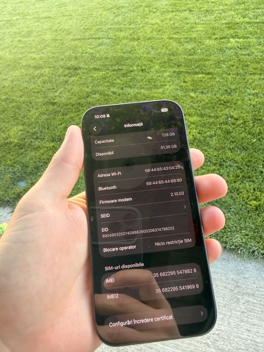 iPhone 16 128GB 95% Baterie
