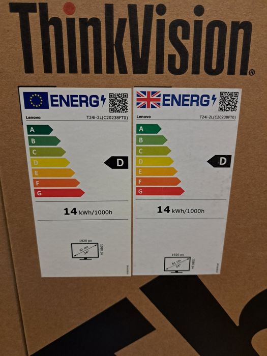 Монитор Lenovo - ThinkVision T24i-2L, 24"