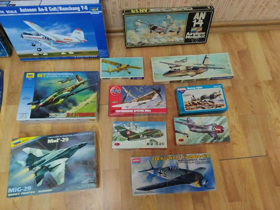 Сборные модели самолетов. Разные.