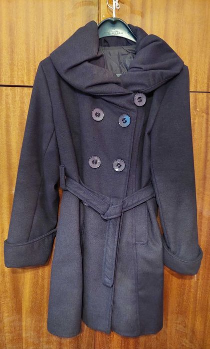 Дамско палто цвят графит