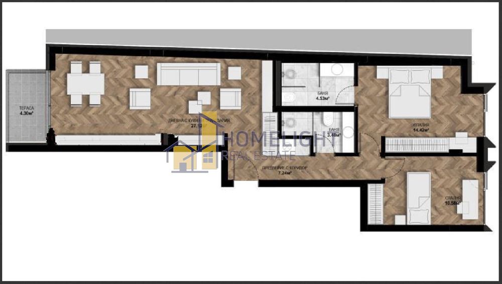 Продава се Тристаен апартамент в София, Център - 100 кв.м за 2770 €/кв.м - Снимка #11