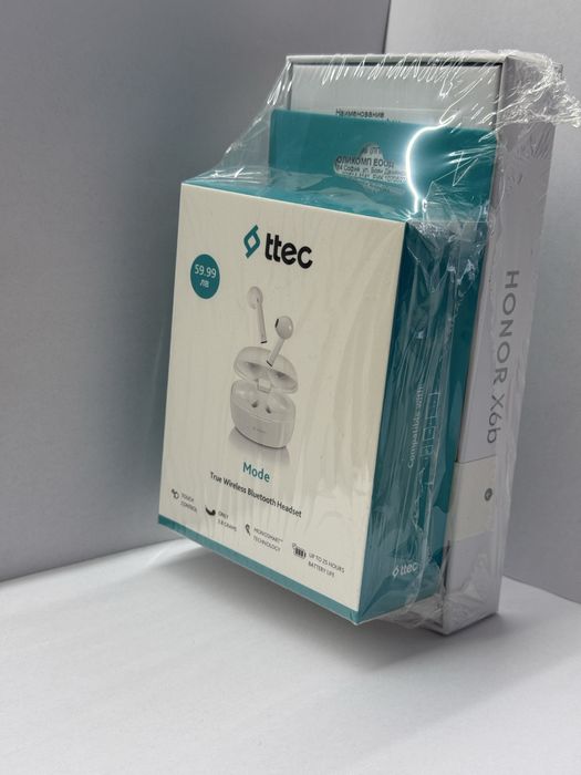 Телефон HONOR X6b в комплект с 2 броя безжични слушалки БОНУС