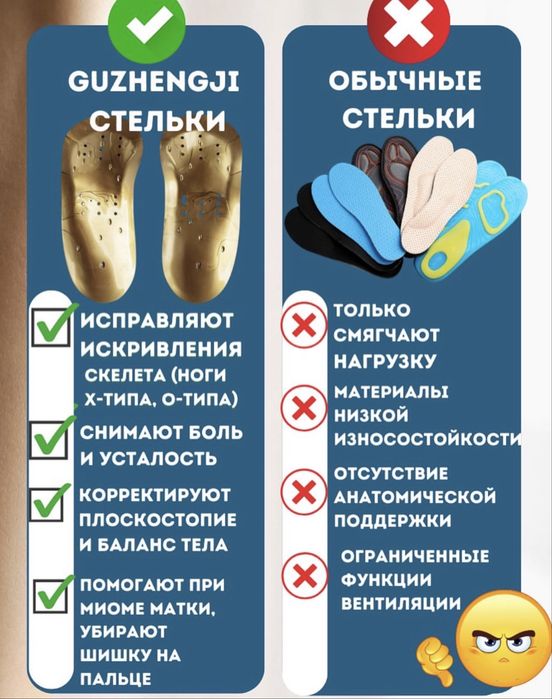 Коррекционные стельки Whieda