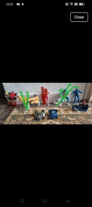 Bakugan,Power rangers ,Marwel ,Toy story,Zip Zods etc