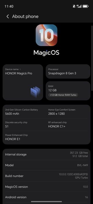 Honor Magic6 pro