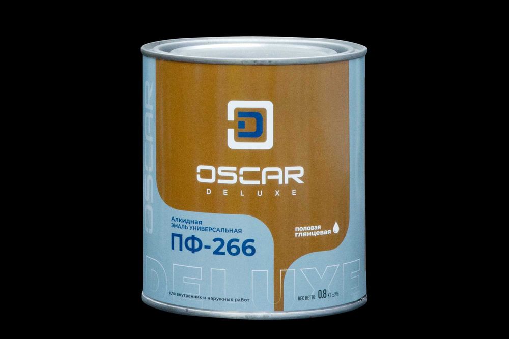 Эмаль ПФ-266 Oscar половая  0.8 кг ва ПФ-266 3 кг – пол учун  бўёқ