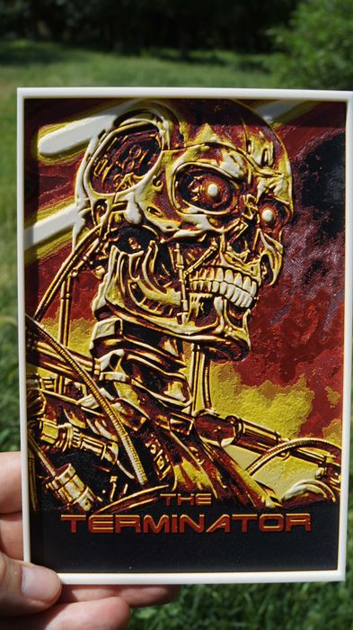 3D постер фильма  "Терминатор"