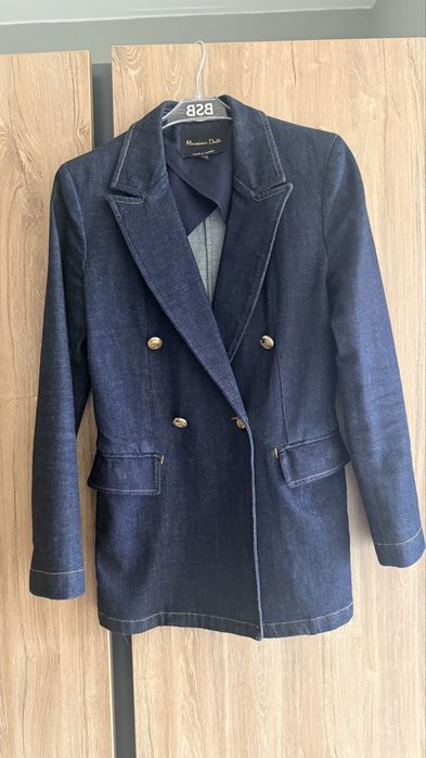 Сако Massimo Dutti – дамско дънково сако XS