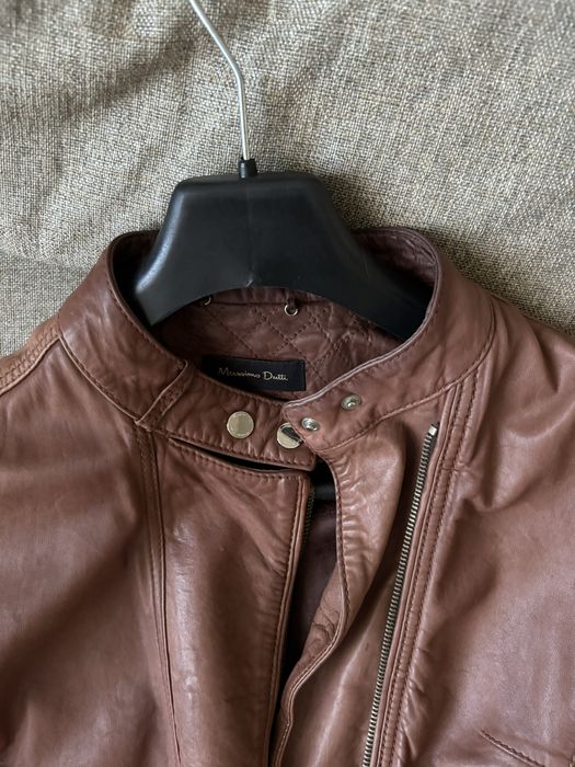 Продавам дамско яке естествена кожа Massimo Dutti