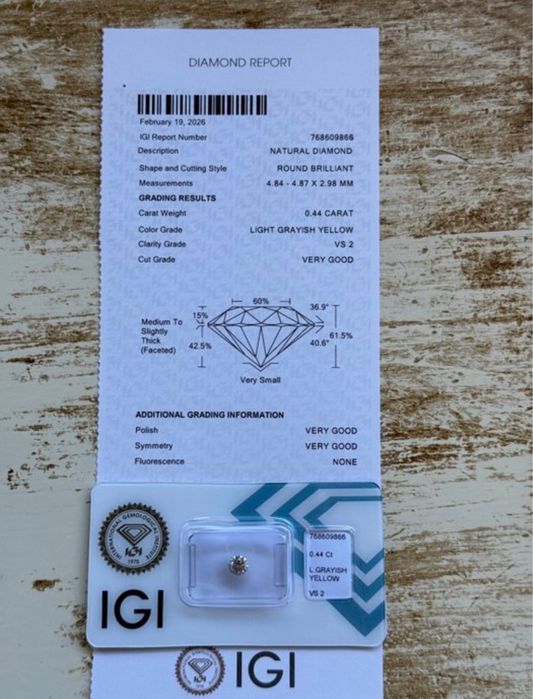 Diamant natural 0.44 ct