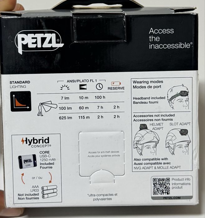 Lanterna frontala Petzl Aria Rgb 2R 625 lumen trekking camping pescuit