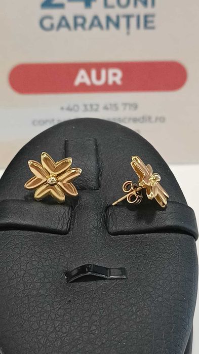 (Ag24) Cercei aur 18K 3.67gr B44803.1- Garantie 2 ani!