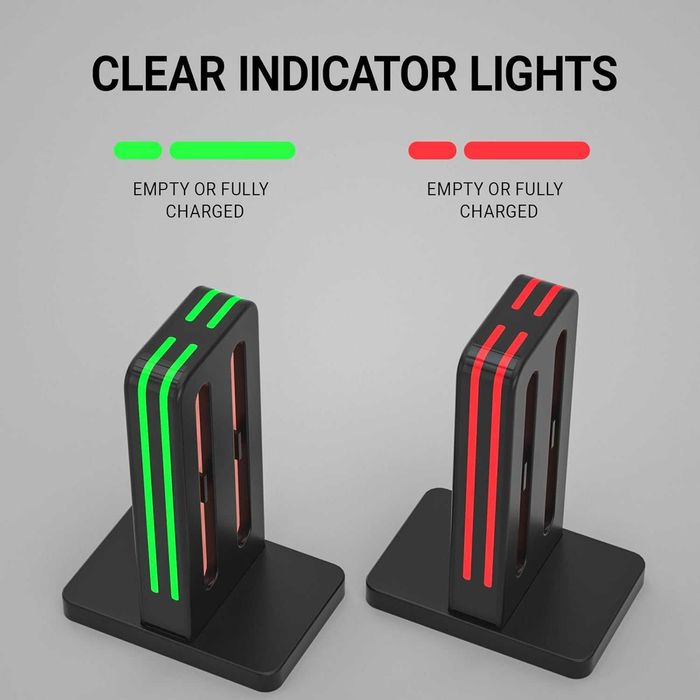 WUXIDIXI Зарядна станция контролери Nintendo Switch 2 Joy-Con, черна