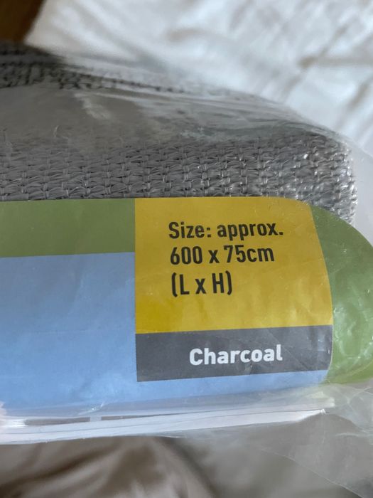 Защитно покривало за балкон, Бетонен външен вид, 6м