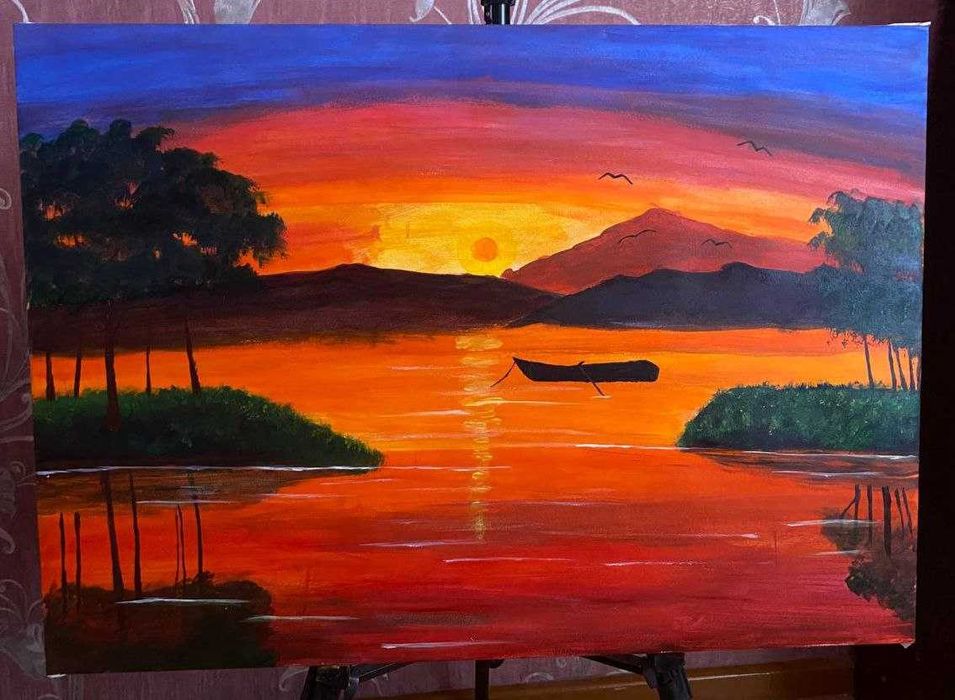 Живопись Картина написанная акрилом