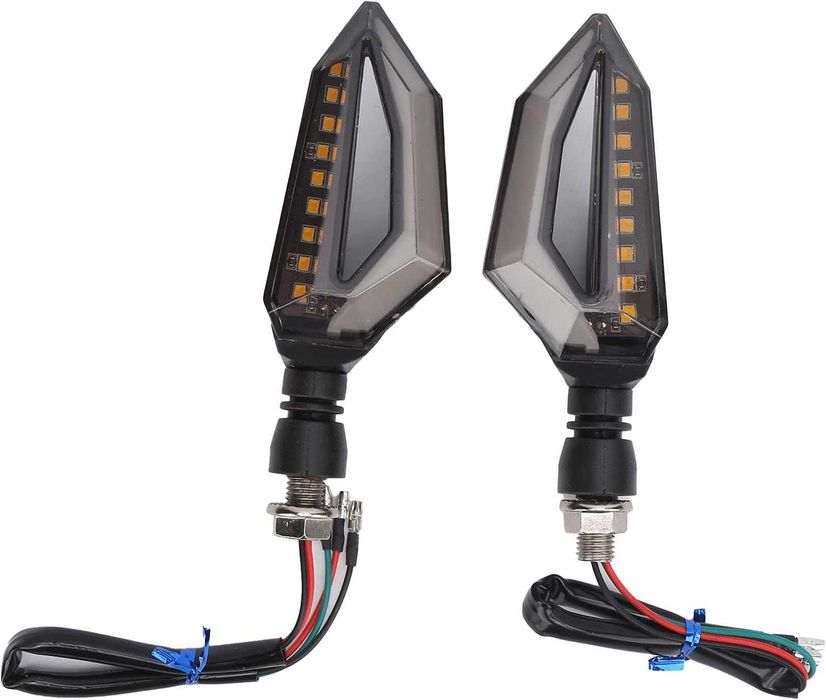 Универсални диодни мигачи за мотор с дневна светлина - 2 броя