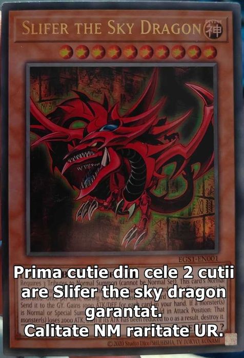 Vând colectie de 2500-3000 de cărți Yu-Gi-Oh! originale