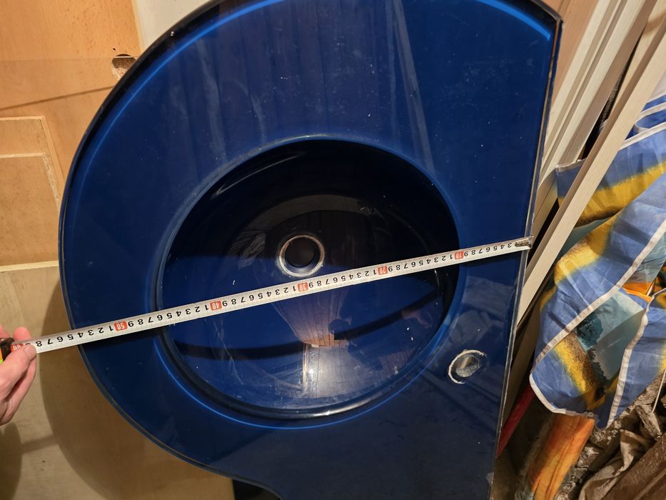 Мивка и плот от закалено стъкло