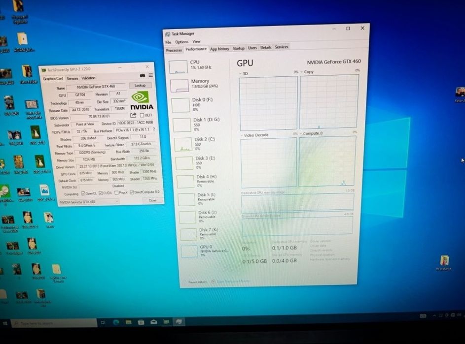 Placa Nvidia GeForce 9500 gtx 460 procesor intel ram owc rami