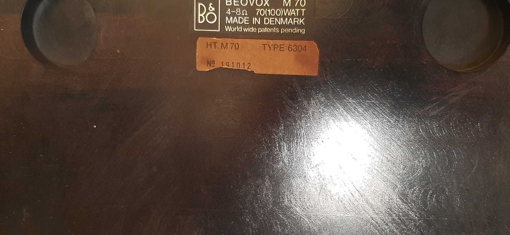 Boxe Bang & Olufsen Beovox M70