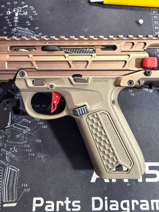 Еърсофт SMG GBB HPA Реплика AAP01 максимален ъпгрейд