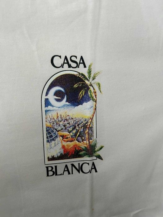 Tricou Casablanca Alb Bărbați Nou M XXL Fashion Premium