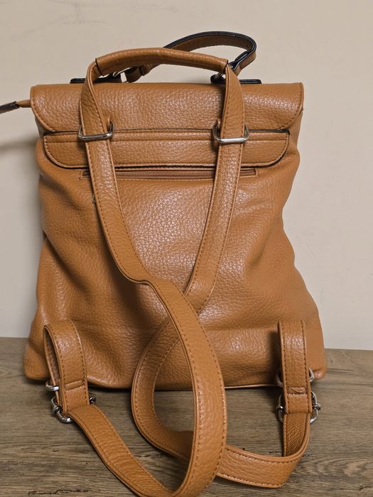 Кожена дамска чанта 3в1