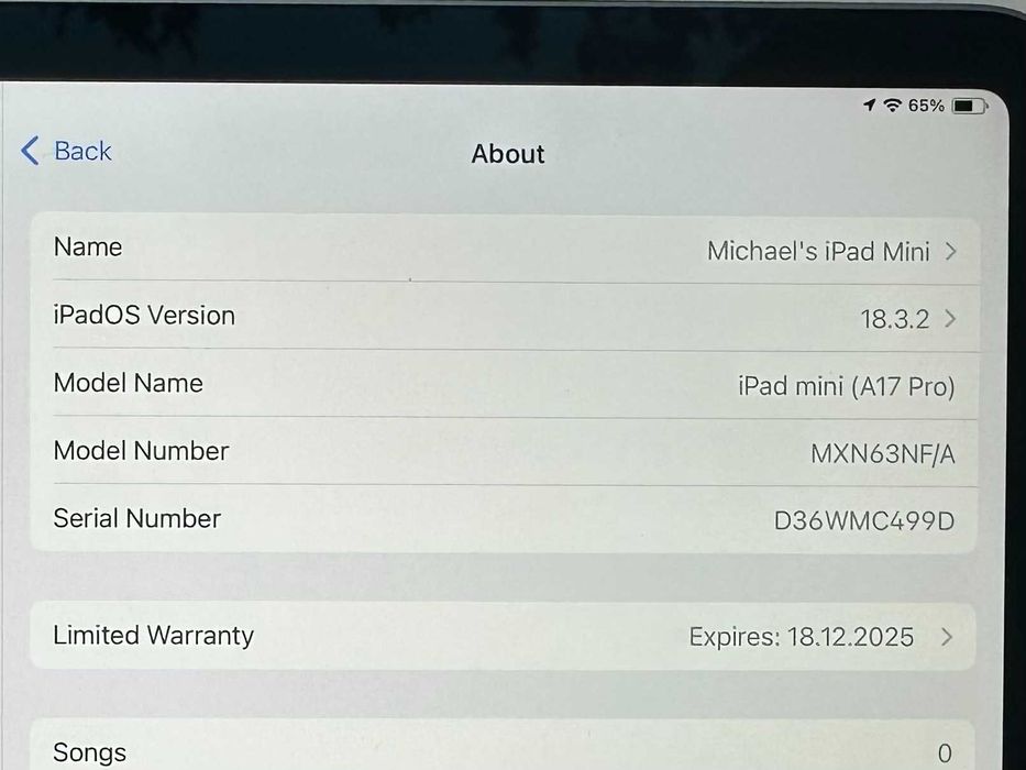 iPad Mini 7 A17 Pro ca nou